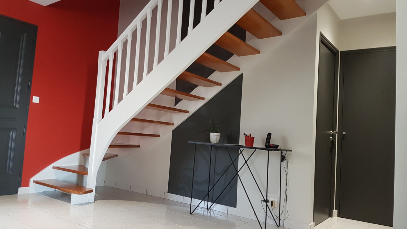 déco cage d'escalier 